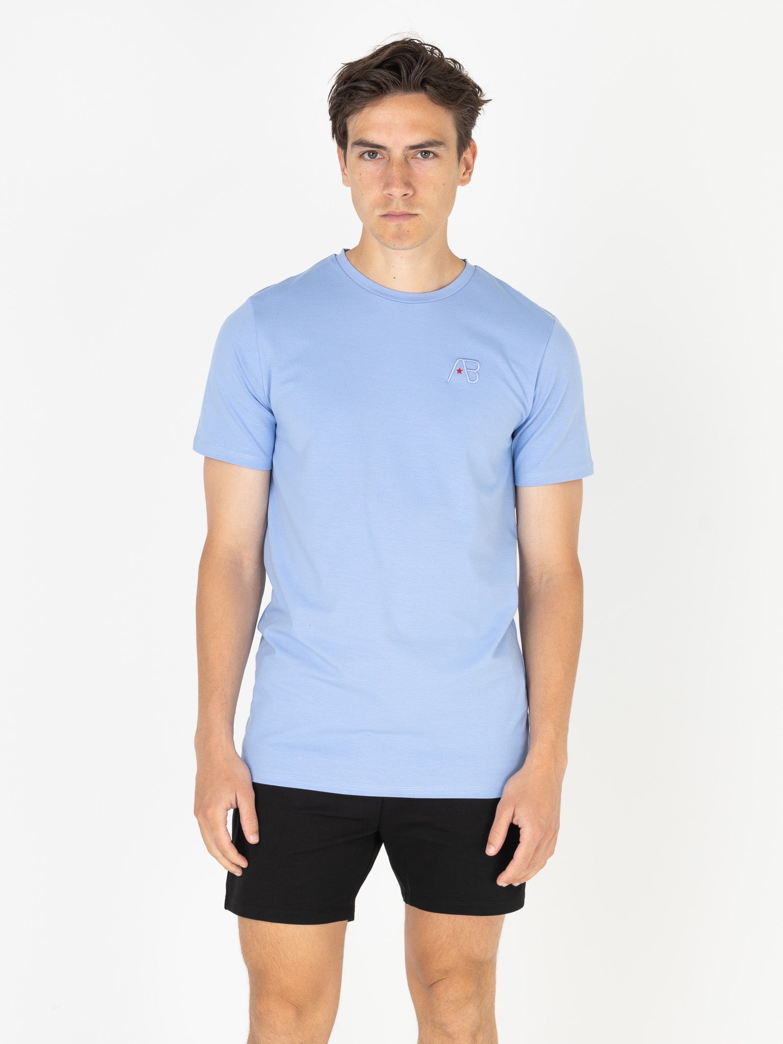 Basic Slim-Fit Tee | Cornflower Blue