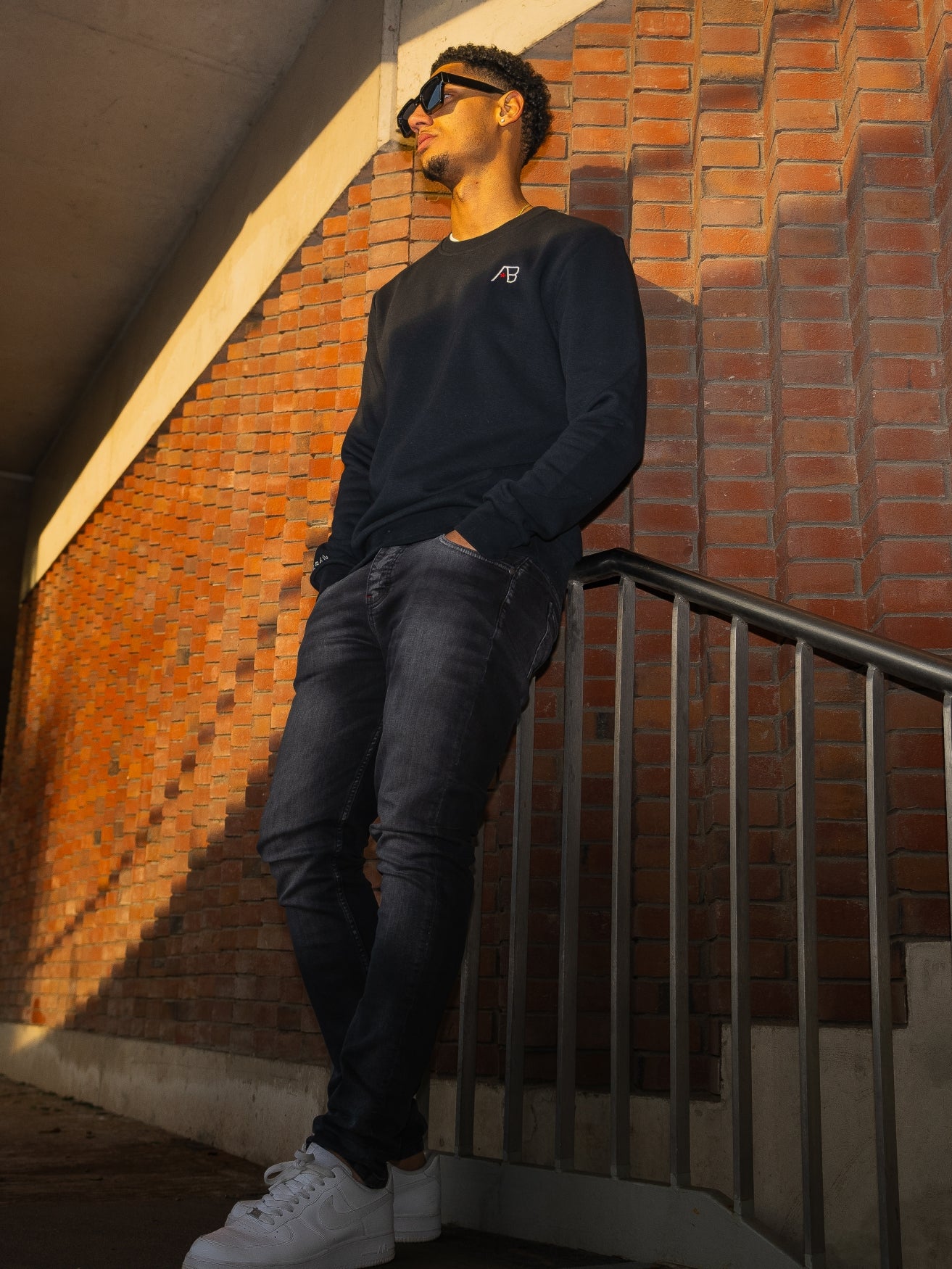 Ink  Crewneck (Panda) | Jet Black