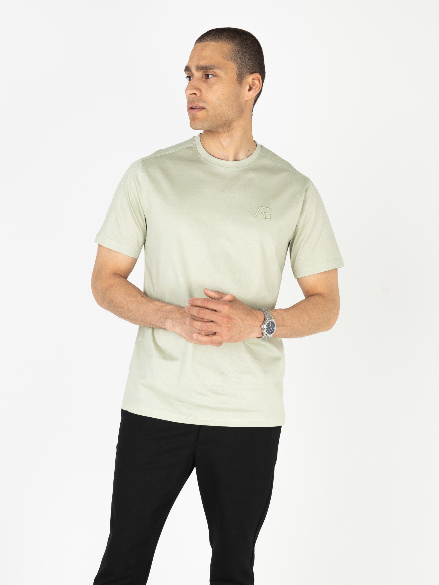 Premium Interlock Tee | Desert Sage
