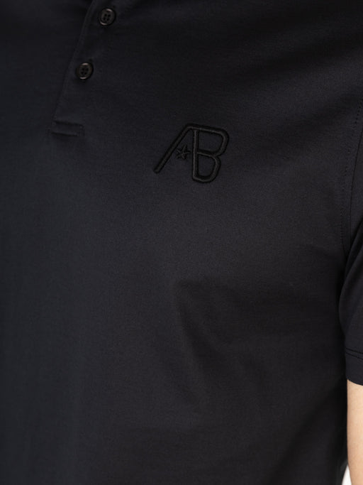 Premium Interlock Polo | Jet Black