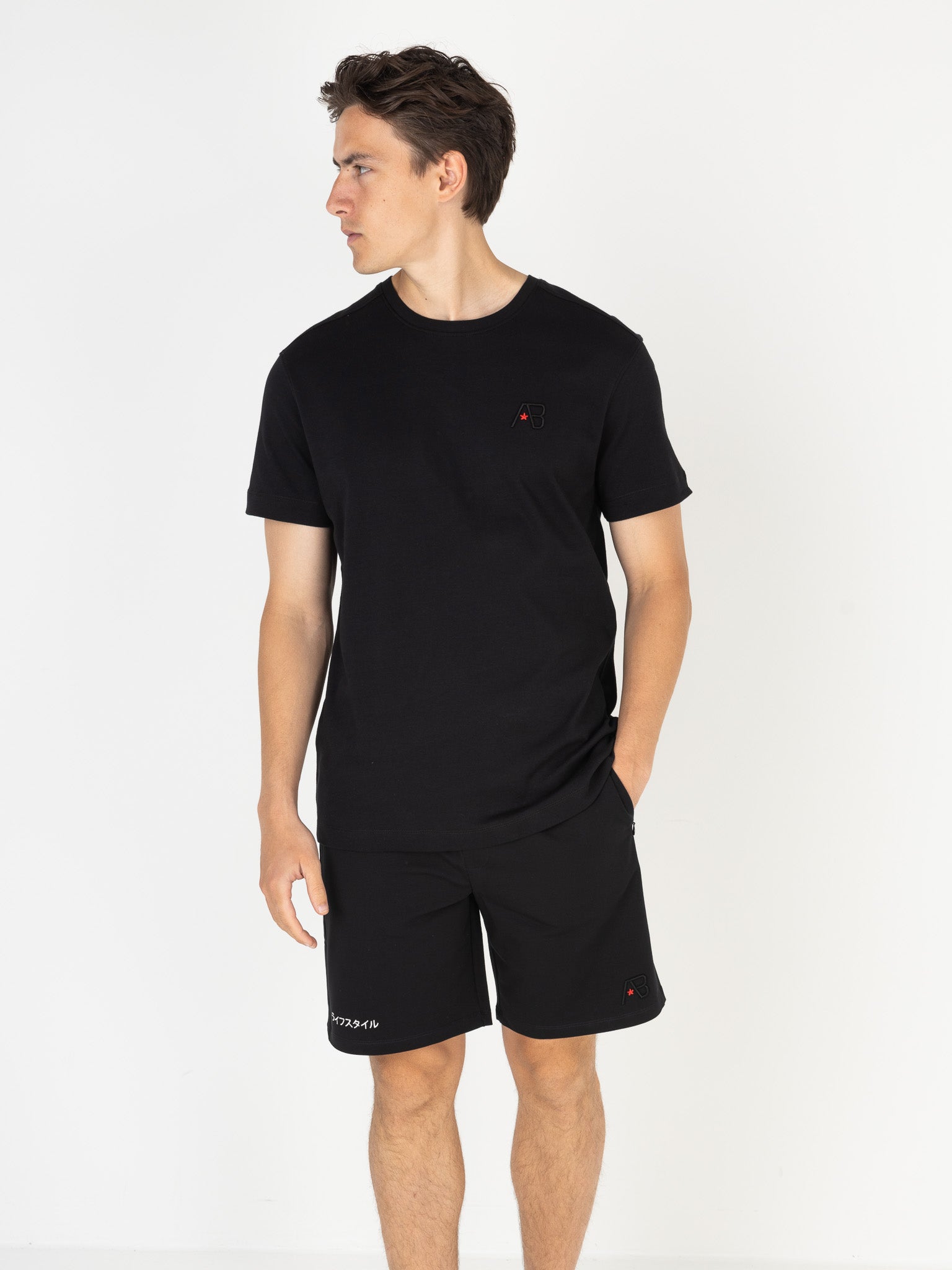 Ink Tee (Koi) | Jet Black