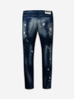 Slim Denim Jeans | Mid Blue - Bleach
