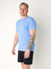 Basic Slim-Fit Tee | Cornflower Blue