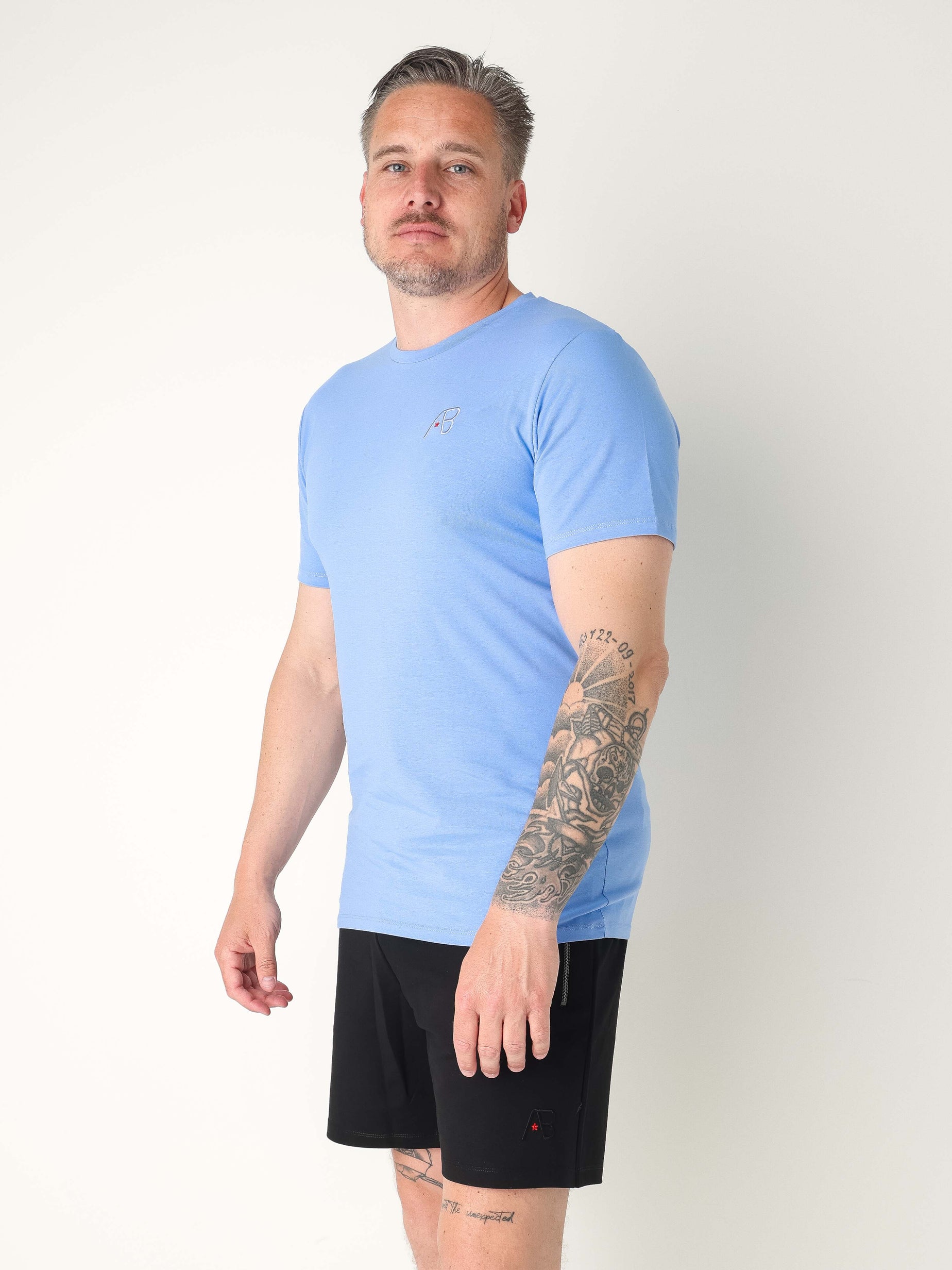 Basic Slim-Fit Tee | Cornflower Blue