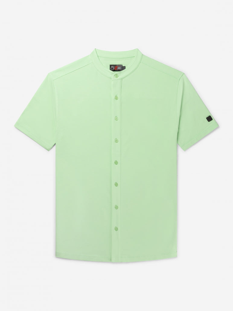 Button Up Short-Sleeve | Pastel Green