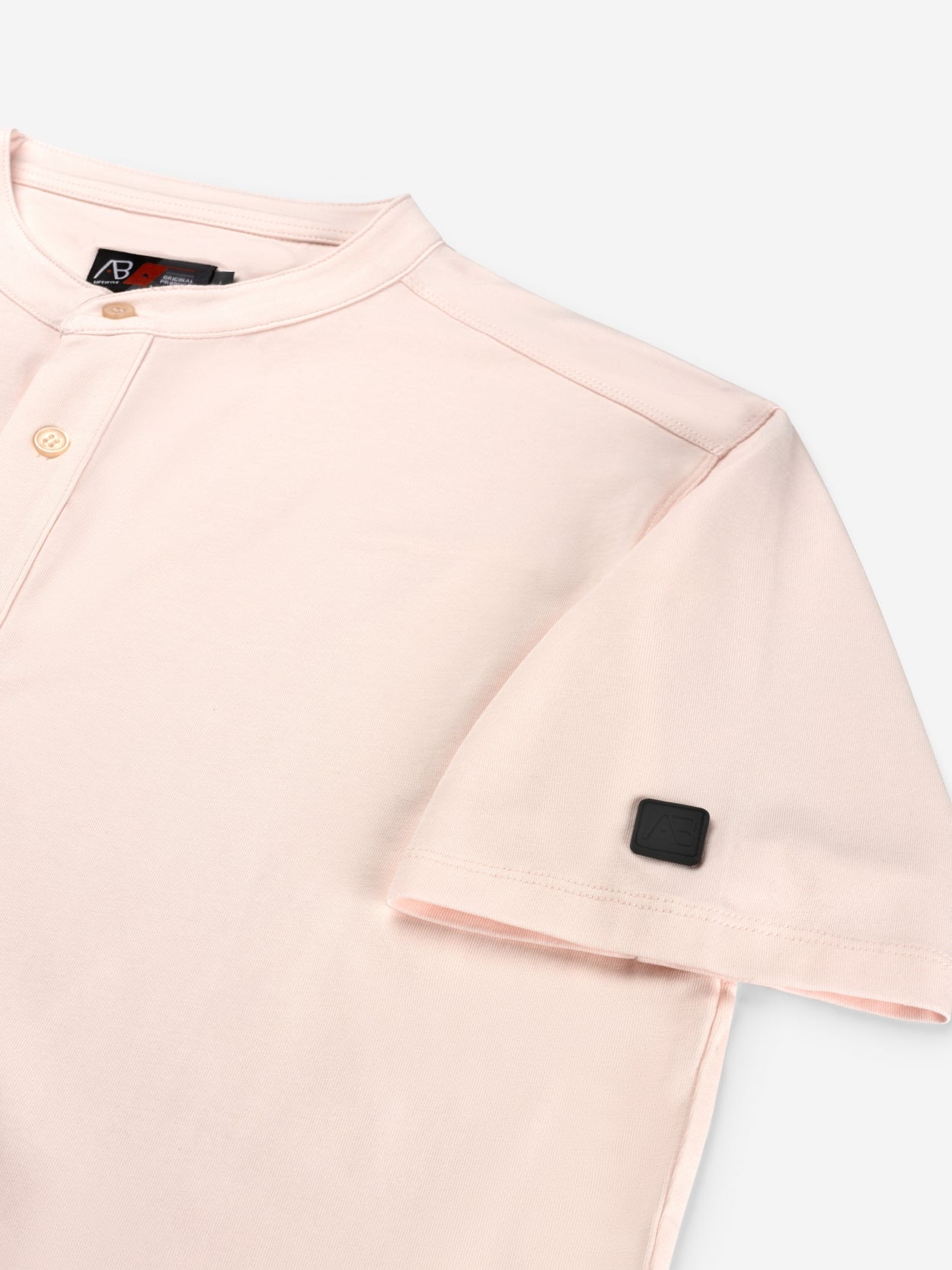 Button Up Short-Sleeve | Barely Pink