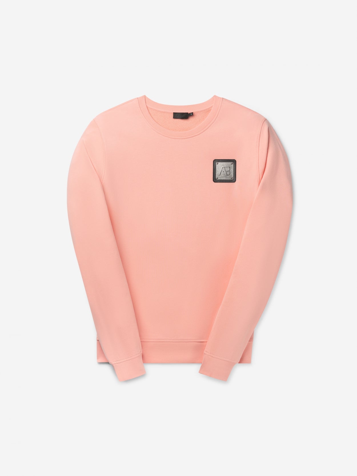 Loose-Fit Metal Crewneck | Apricot Blush