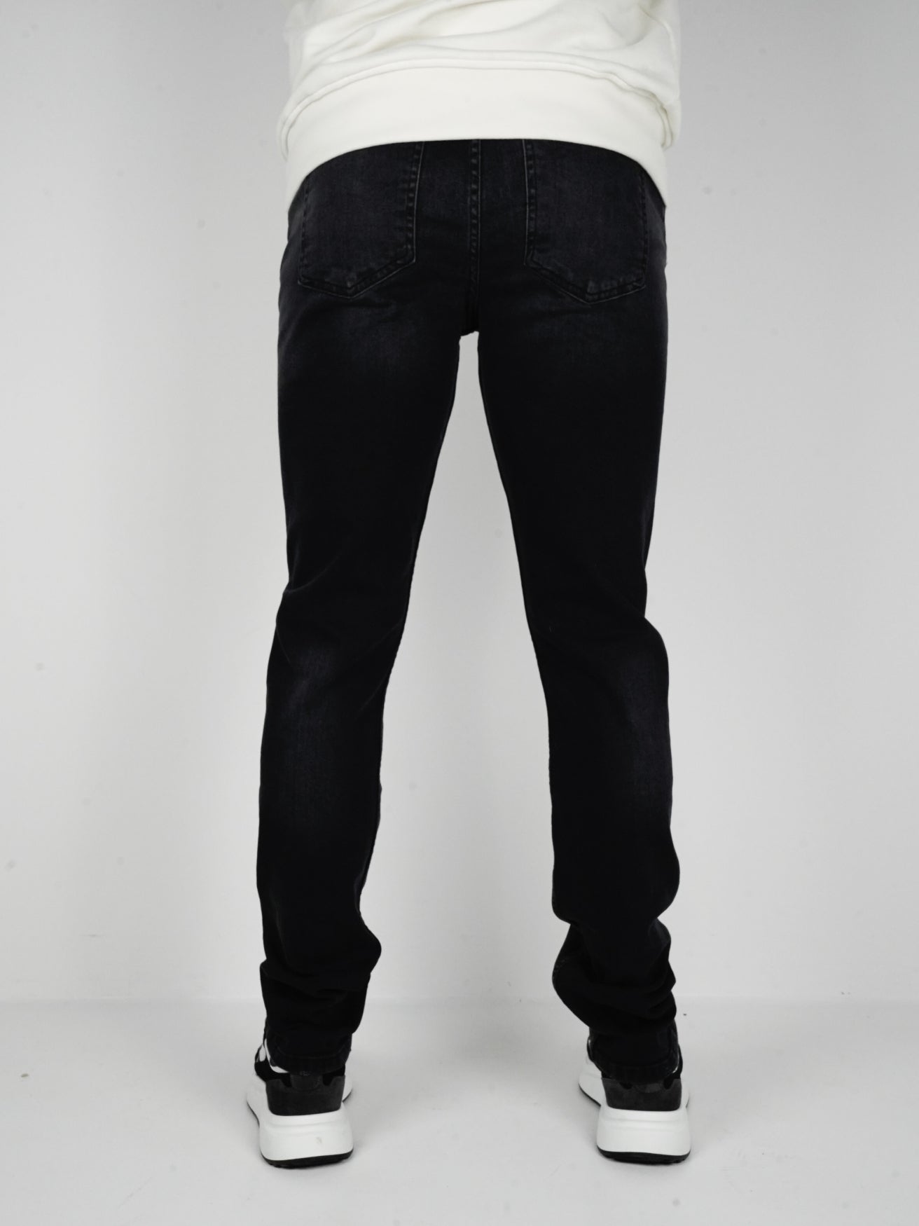 Slim-Fit Denim Jeans Paint | Dark Blue | Jet Black