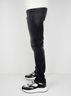 Slim-Fit Denim Jeans Paint | Dark Blue | Jet Black