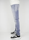 Slim-Fit Denim Jeans Paint | Dark Blue | Mid Blue