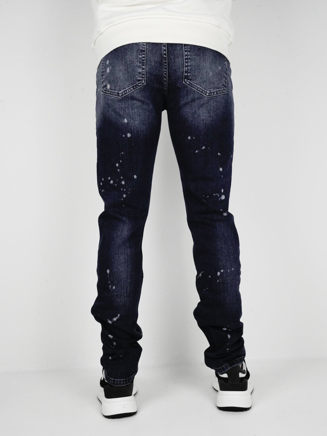 Slim-Fit Denim Jeans Paint | Dark Blue | Dark Blue