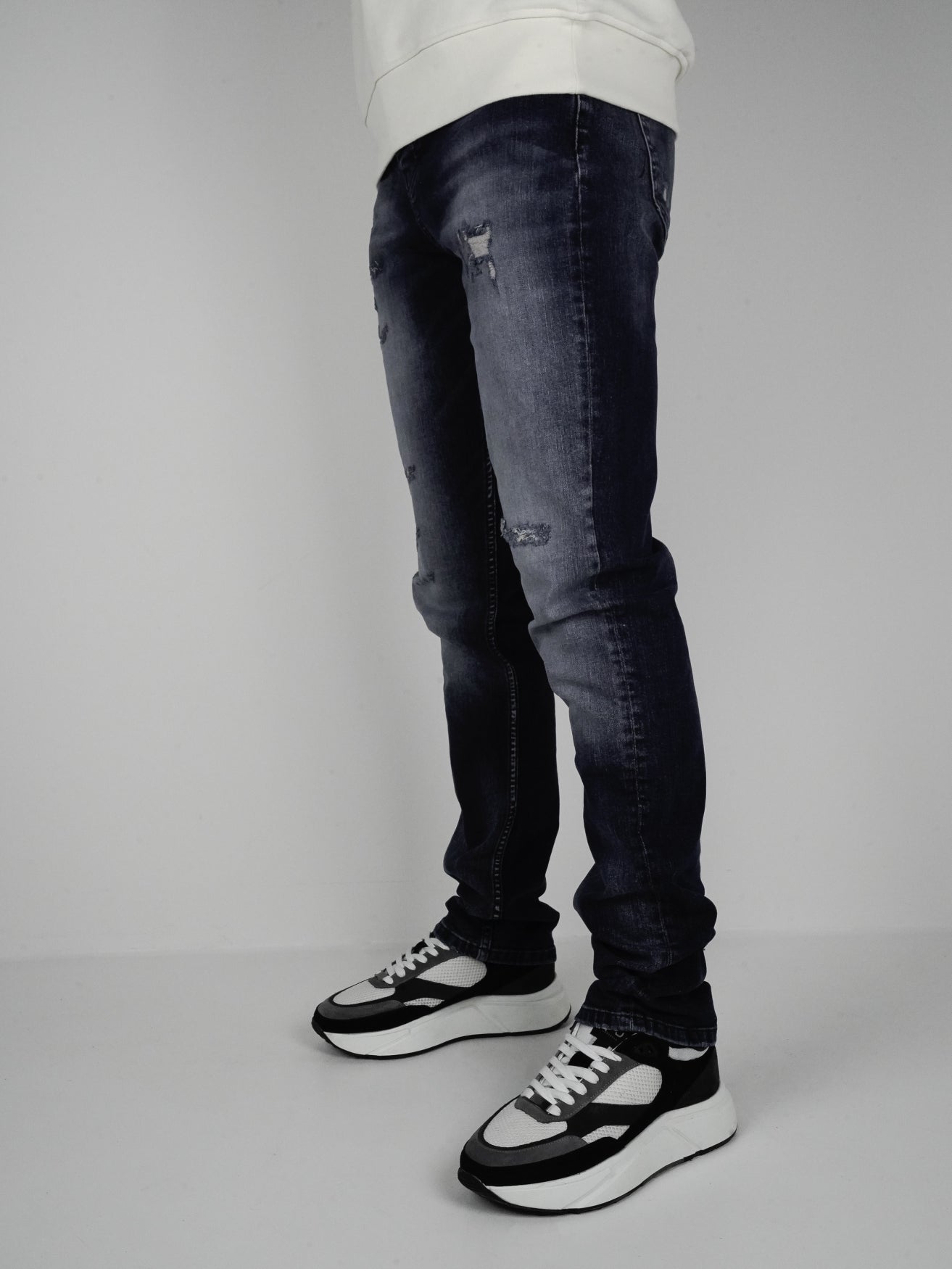 Slim-Fit Denim Jeans Paint | Dark Blue | Dark Blue