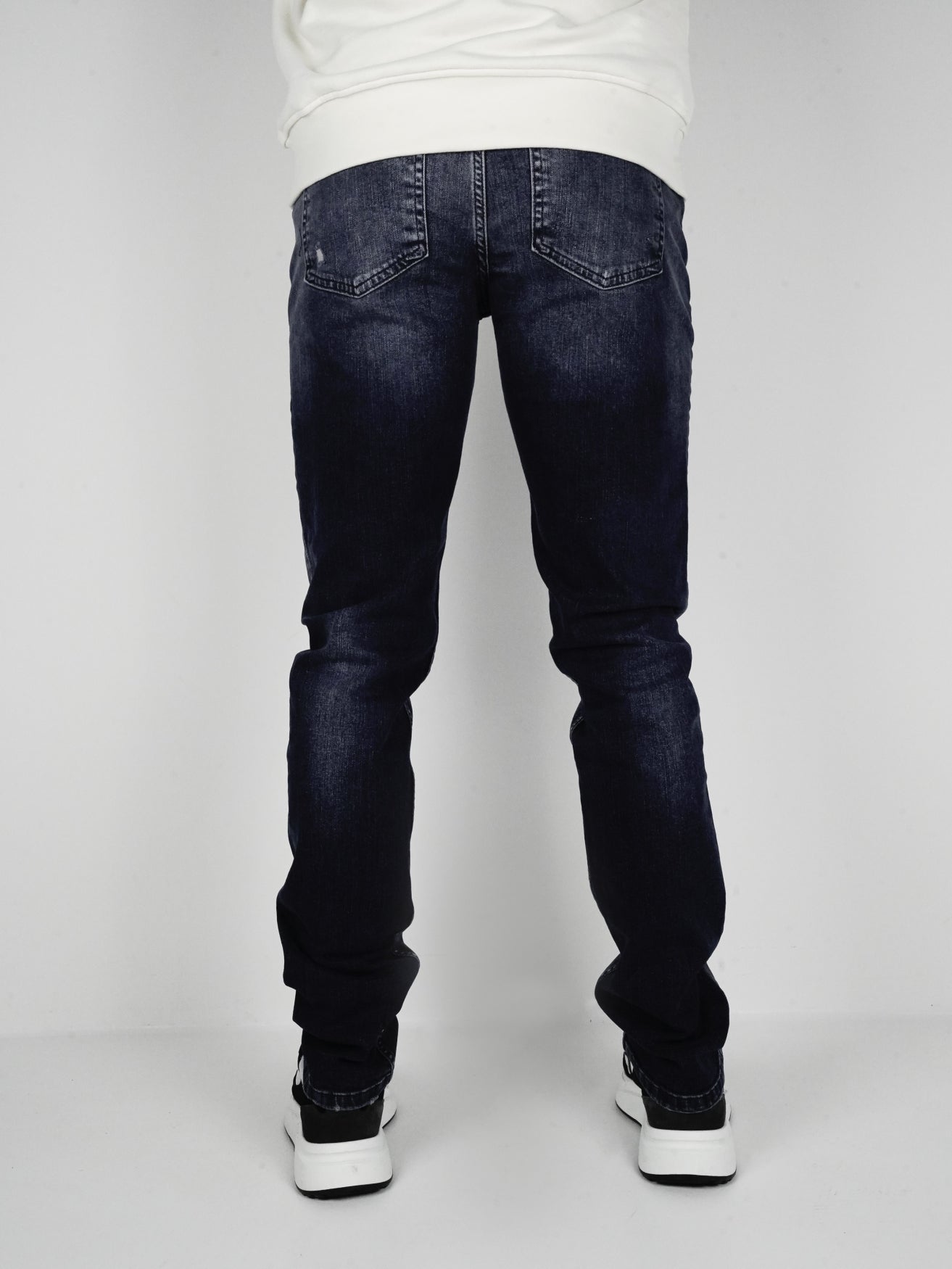 Slim-Fit Denim Jeans Paint | Dark Blue | Dark Blue