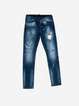 Slim-Fit Denim Jeans Paint | Dark Blue | Dark Blue