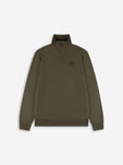 Diamond Half-Zip Sweater | Olive Night