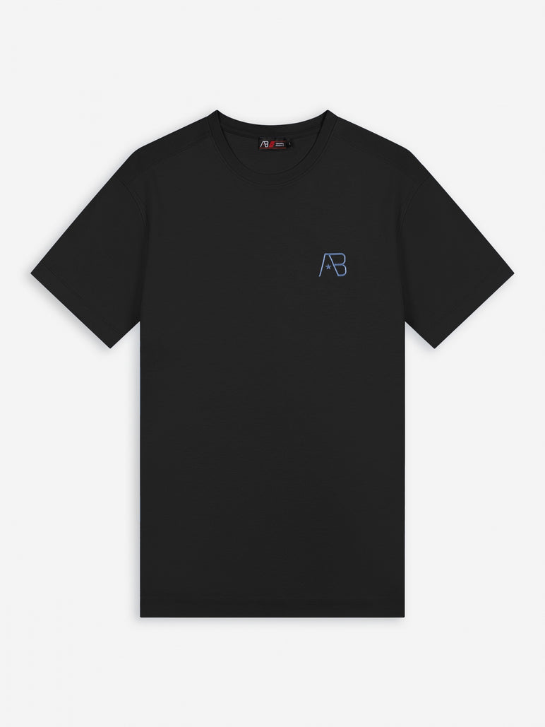 Festival Tee | Jet Black / Cornflower Blue