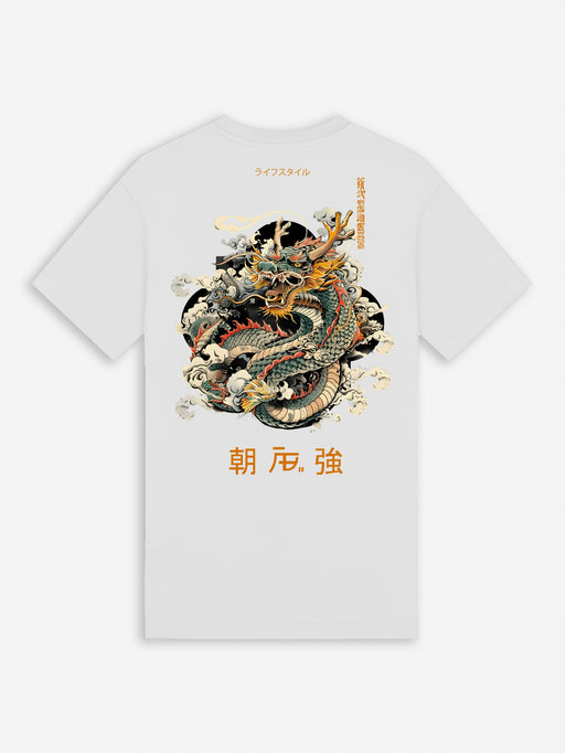 Ink Tee (Dragon) | Bright White