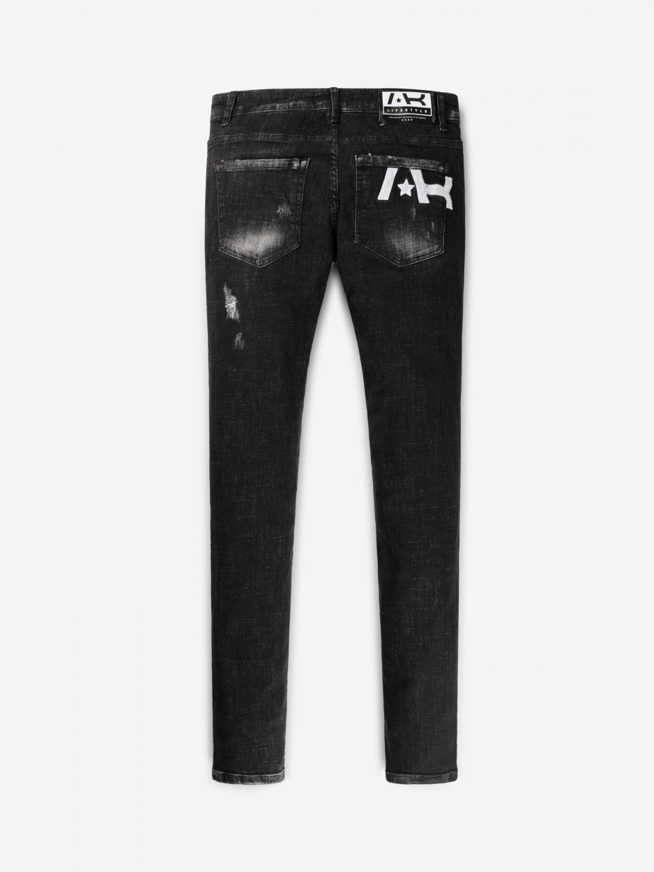 Slim Denim Jeans | Black - Washed