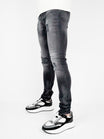 Slim-Fit Denim Jeans Paint | Dark Blue | Jet Black