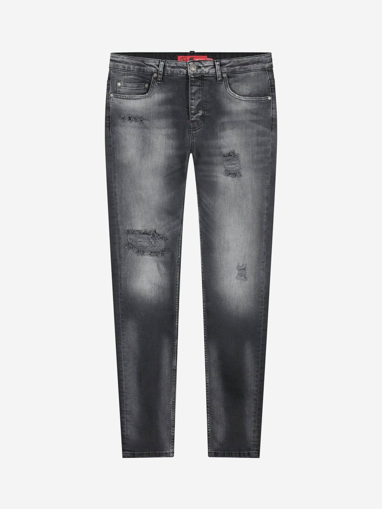 Slim-Fit Denim Jeans Paint | Dark Blue | Jet Black