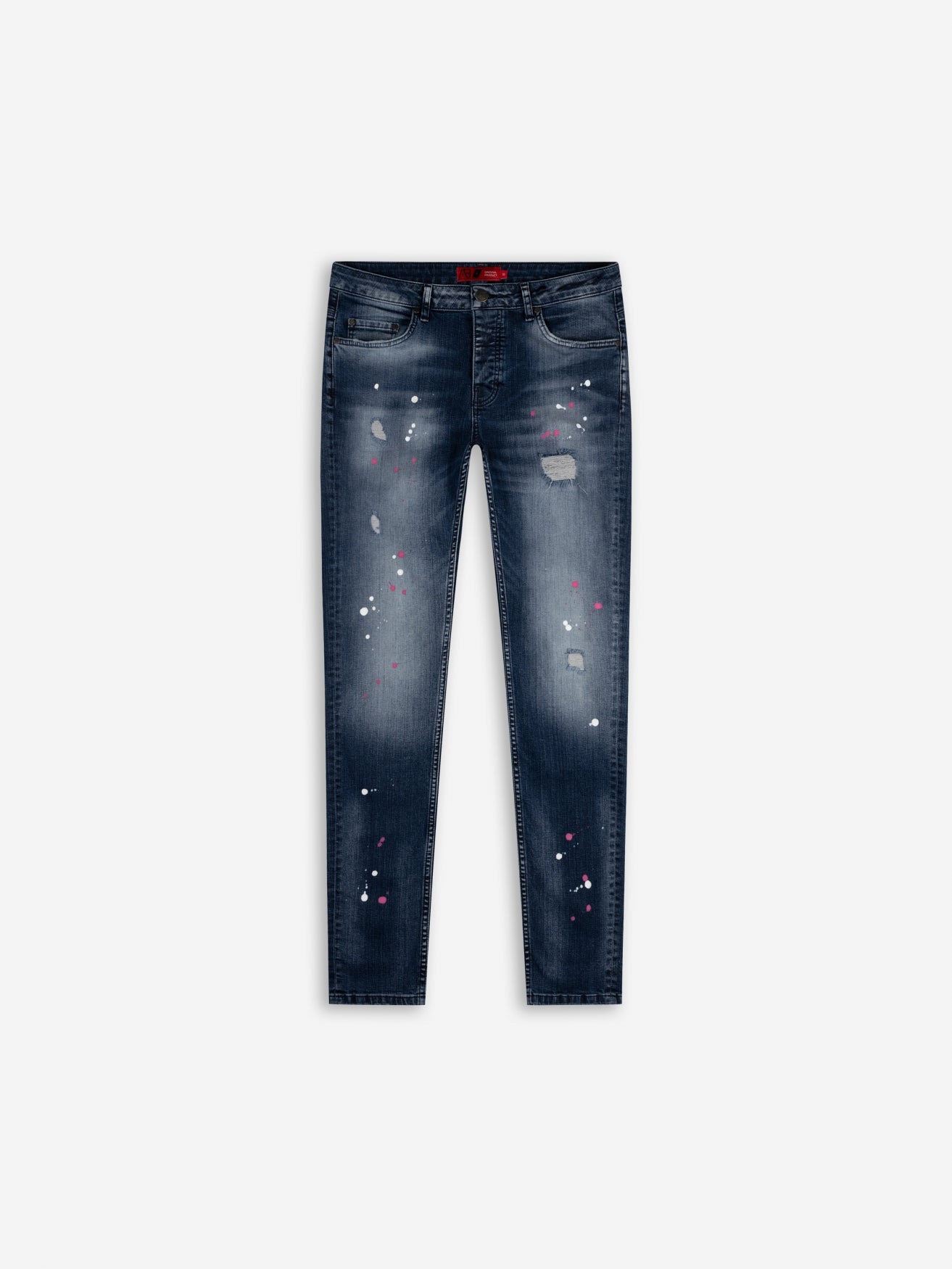 Slim-Fit Denim Jeans Paint | Dark Blue | Dark Blue