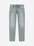 Slim-Fit Denim Jeans Paint | Dark Blue | Light Blue