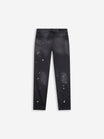 Slim-Fit Denim Jeans Paint | Dark Blue | Jet Black