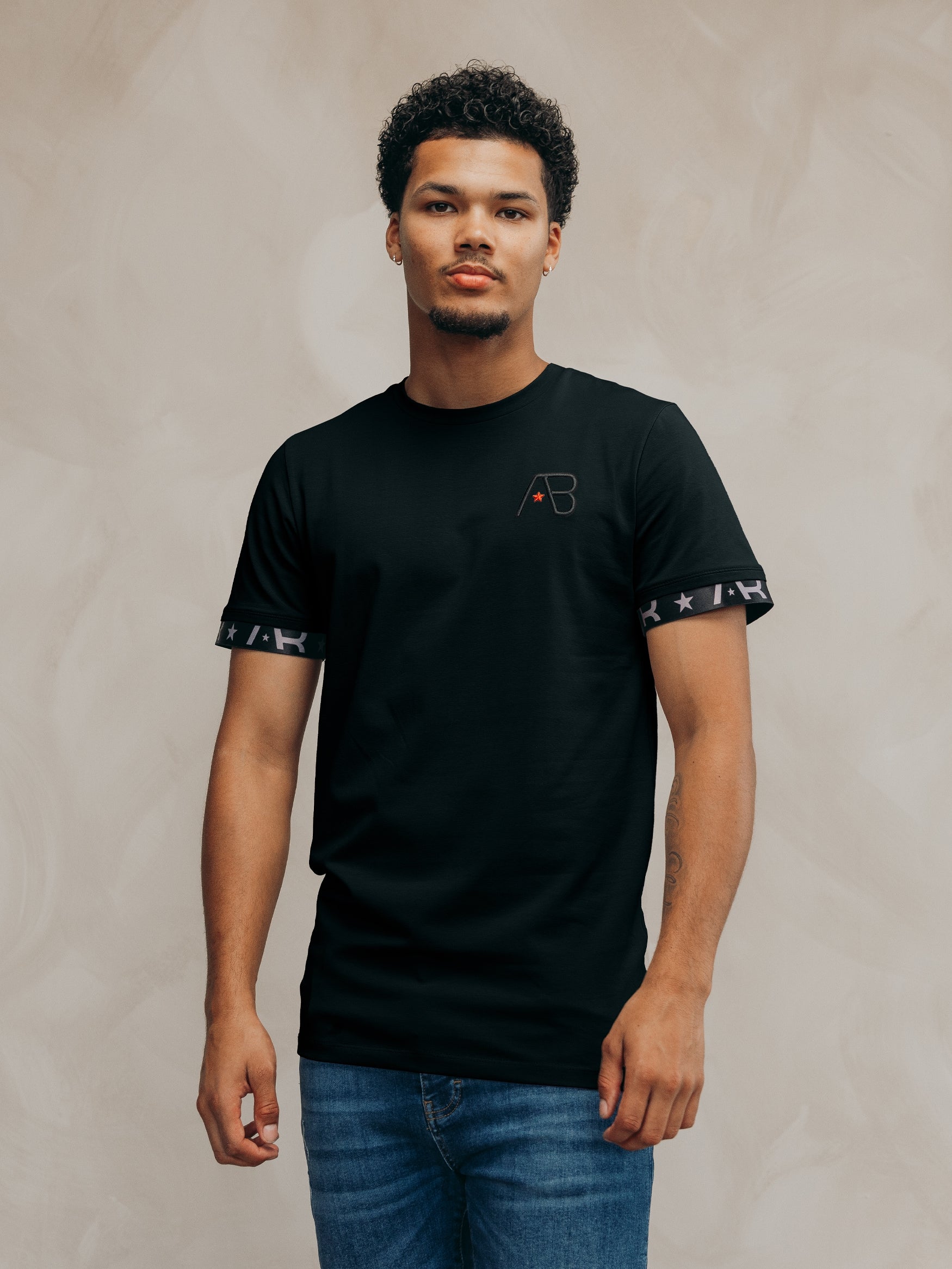 Flag Tee | Jet Black