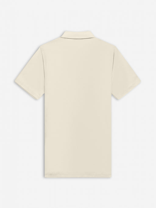 Premium Interlock Polo | White Swan