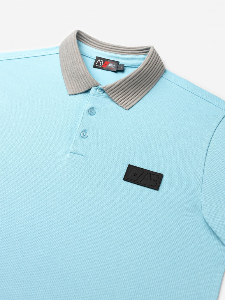 Regular Polo | Sky Blue / Grey