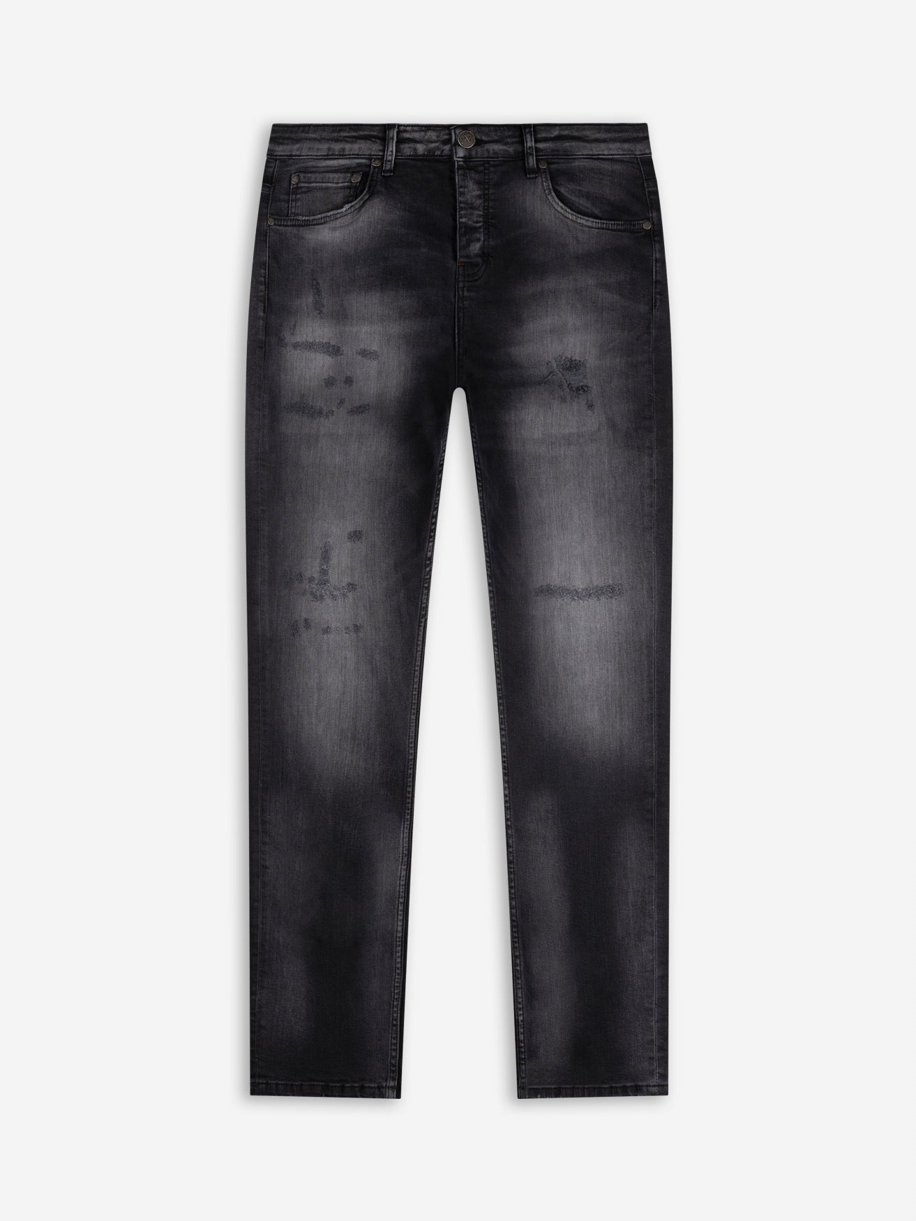 Slim-Fit Denim Jeans Paint | Dark Blue | Jet Black