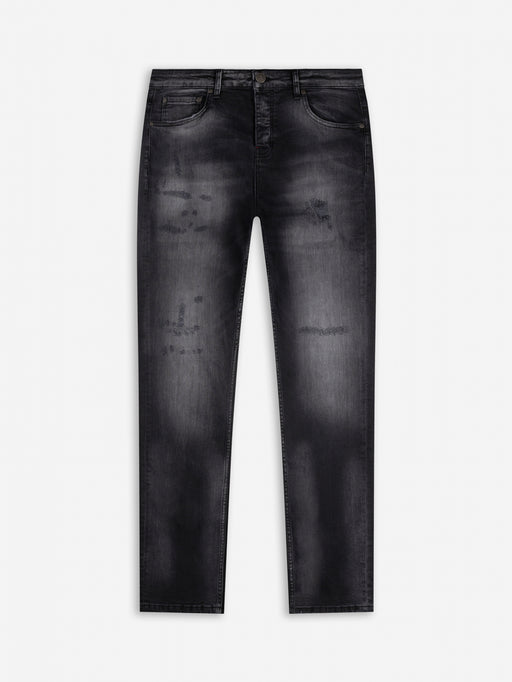 Slim-Fit Denim Jeans Paint | Dark Blue | Jet Black