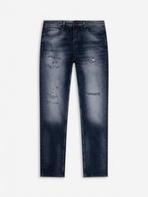 Slim-Fit Denim Jeans Paint | Dark Blue | Dark Blue