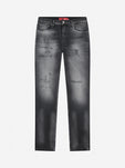 Slim-Fit Denim Jeans Paint | Dark Blue | Jet Black