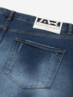 Slim Denim Jeans | Mid Blue - Destroyed