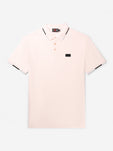 Triple Coloured Polo | Barely Pink