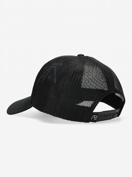 Retro Trucker Cap | Jet Black / Cornflower Blue