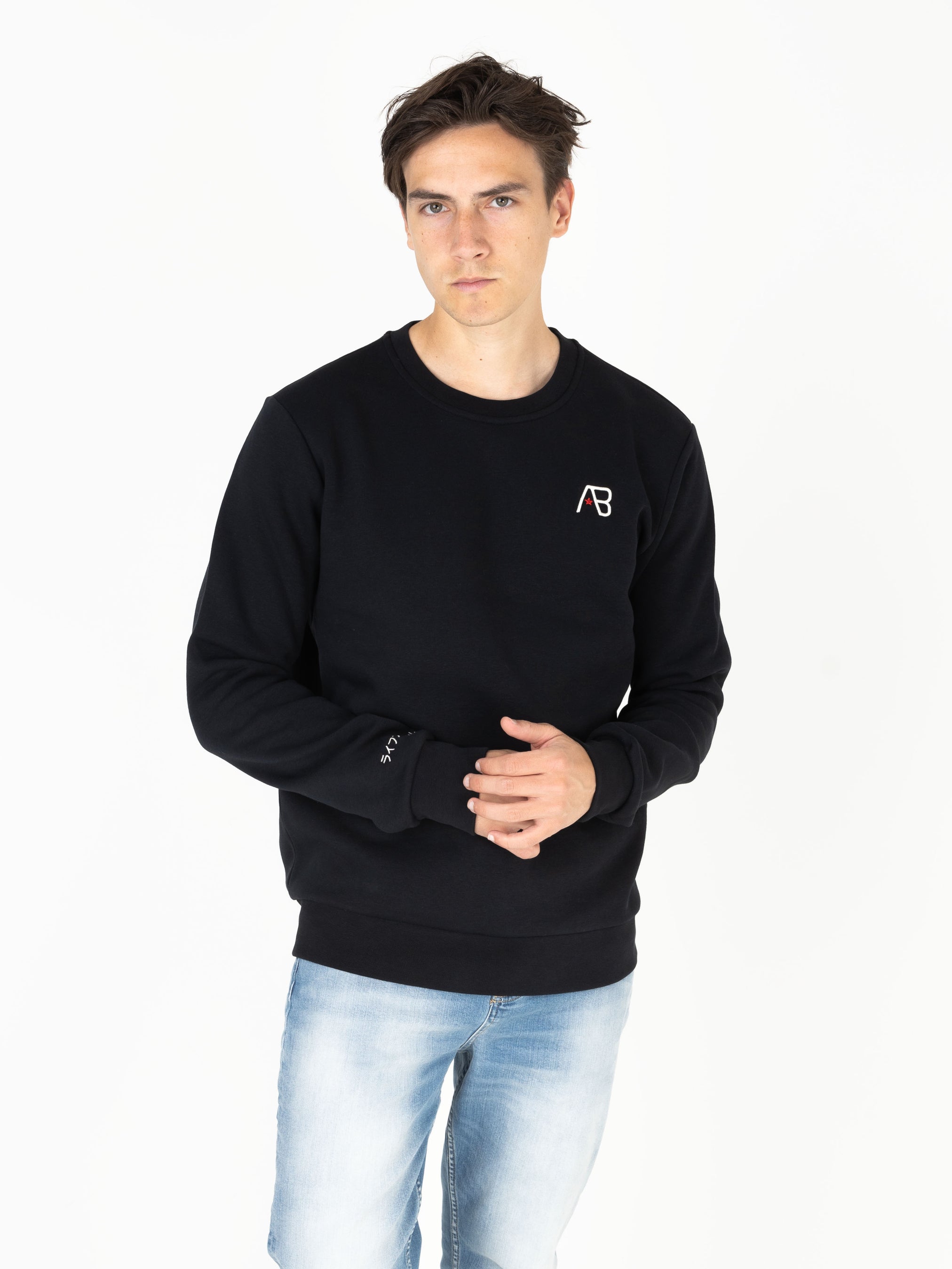 Ink  Crewneck (Panda) | Jet Black