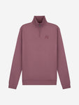 Diamond Half-Zip Sweater | Eggplant