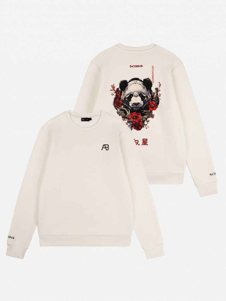 Ink  Crewneck (Panda) | White Swan