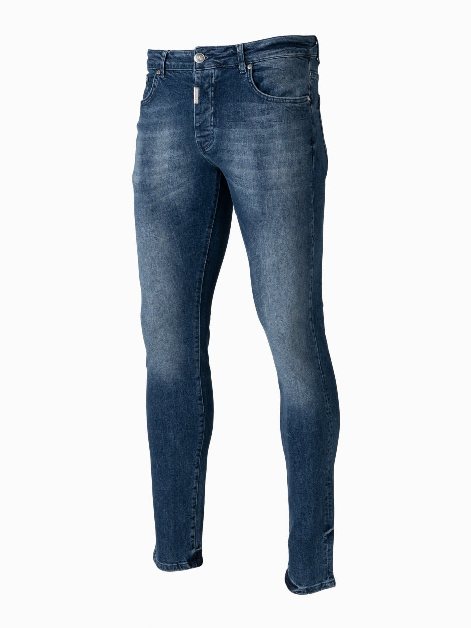Basic Stretch Jeans | Mid Blue - AB Lifestyle