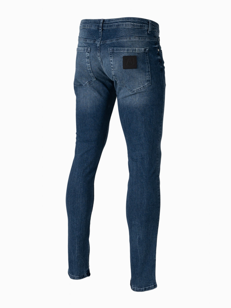 Basic Stretch Jeans | Mid Blue - AB Lifestyle